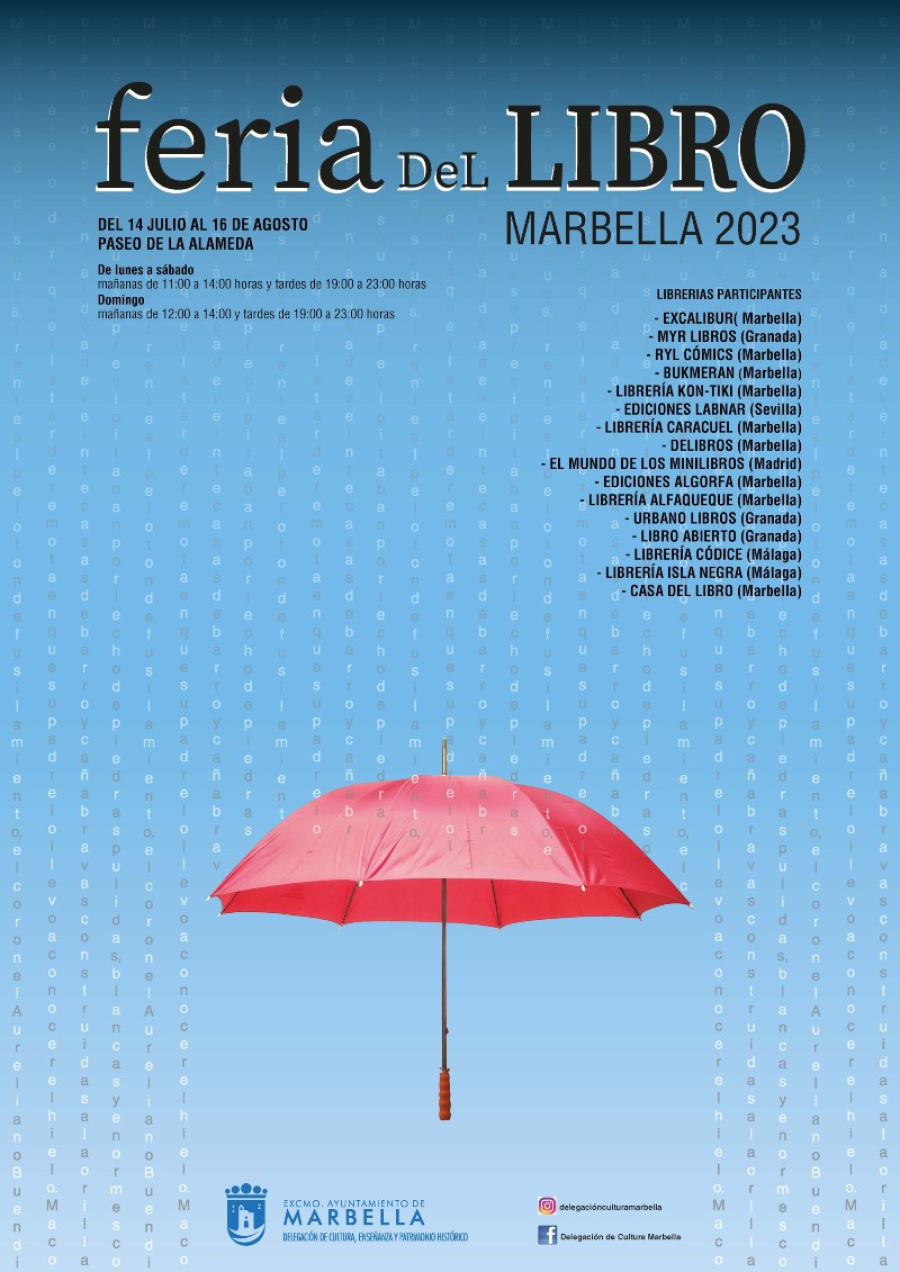 Marbella celebrará la Feria del Libro desde mañana y hasta el 16 de agosto con una quincena de&nbsp;puestos